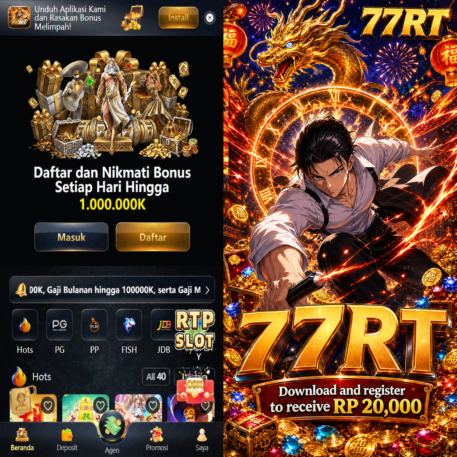 77RT - Unduh Aplikasi 77rt Aman dan Daftar