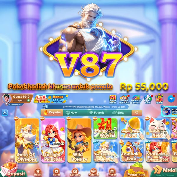 v87 logo resmi